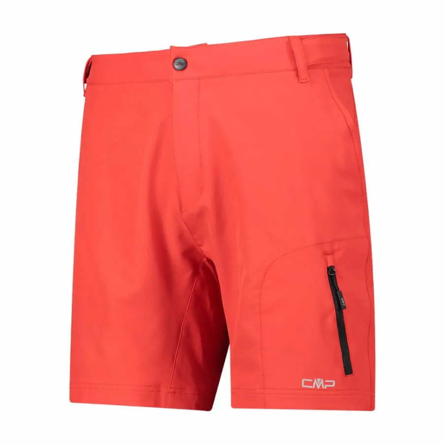 Uomo CMP Pantaloncini|Pantaloni Running E Ciclismo^Bermuda con pantaloncino interno staccabile con fondello bike