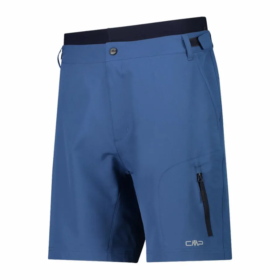 Uomo CMP Pantaloncini|Pantaloni Running E Ciclismo^Bermuda con pantaloncino interno staccabile con fondello bike