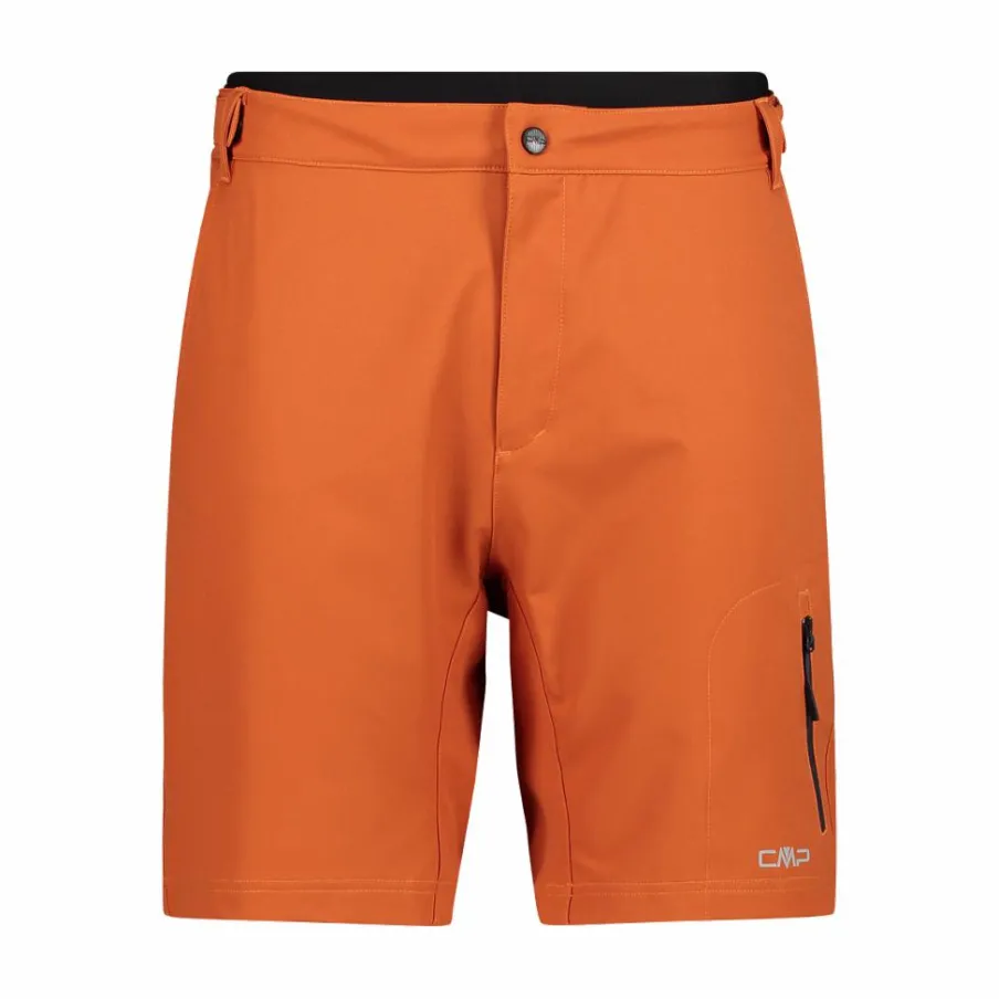 Uomo CMP Pantaloncini|Pantaloni Running E Ciclismo^Bermuda con pantaloncino interno staccabile con fondello bike