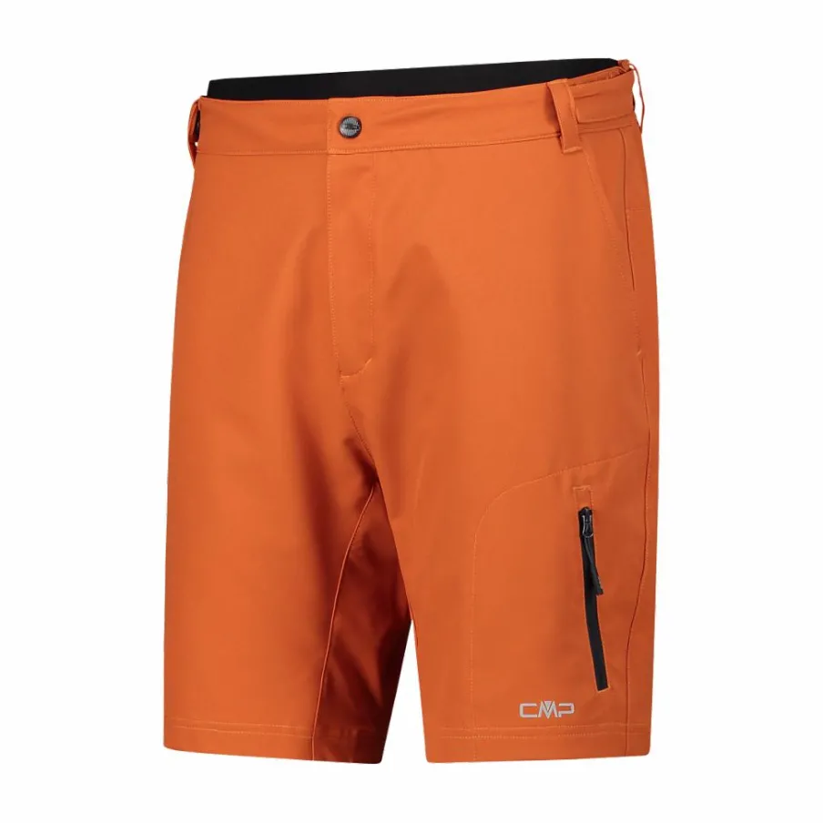 Uomo CMP Pantaloncini|Pantaloni Running E Ciclismo^Bermuda con pantaloncino interno staccabile con fondello bike