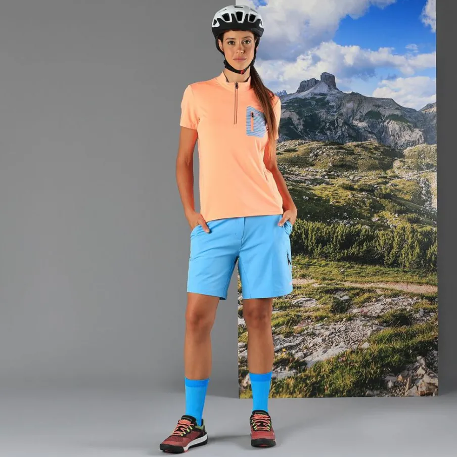 Donna CMP Pantaloncini|Pantaloni Running E Ciclismo^Bermuda Free Bike da donna con underwear in mesh