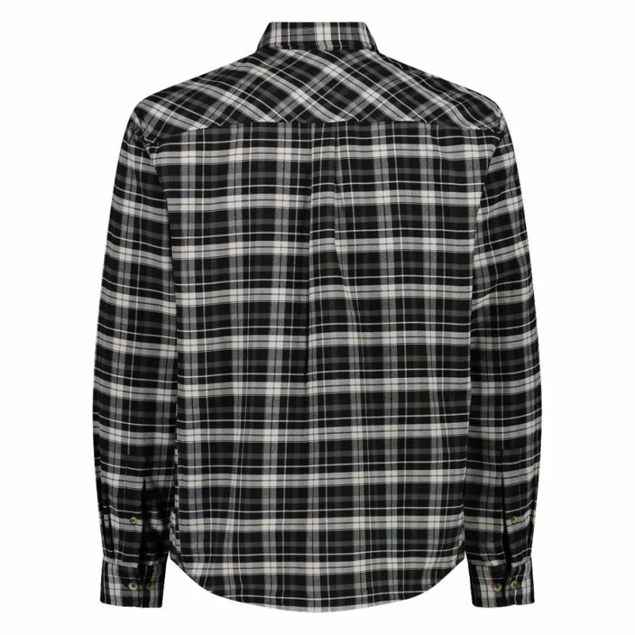 Uomo CMP Camicie^Camicia a manica lunga da uomo in poliestere riciclato