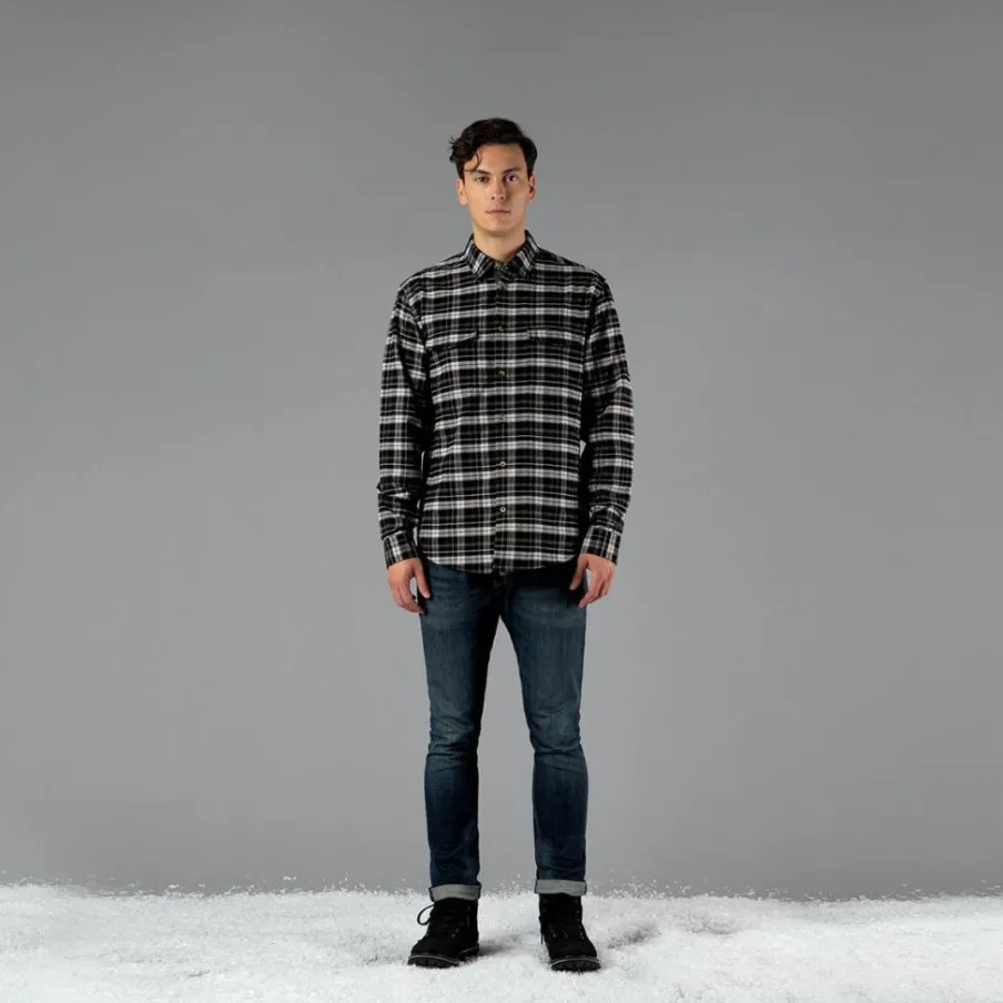 Uomo CMP Camicie^Camicia a manica lunga da uomo in poliestere riciclato