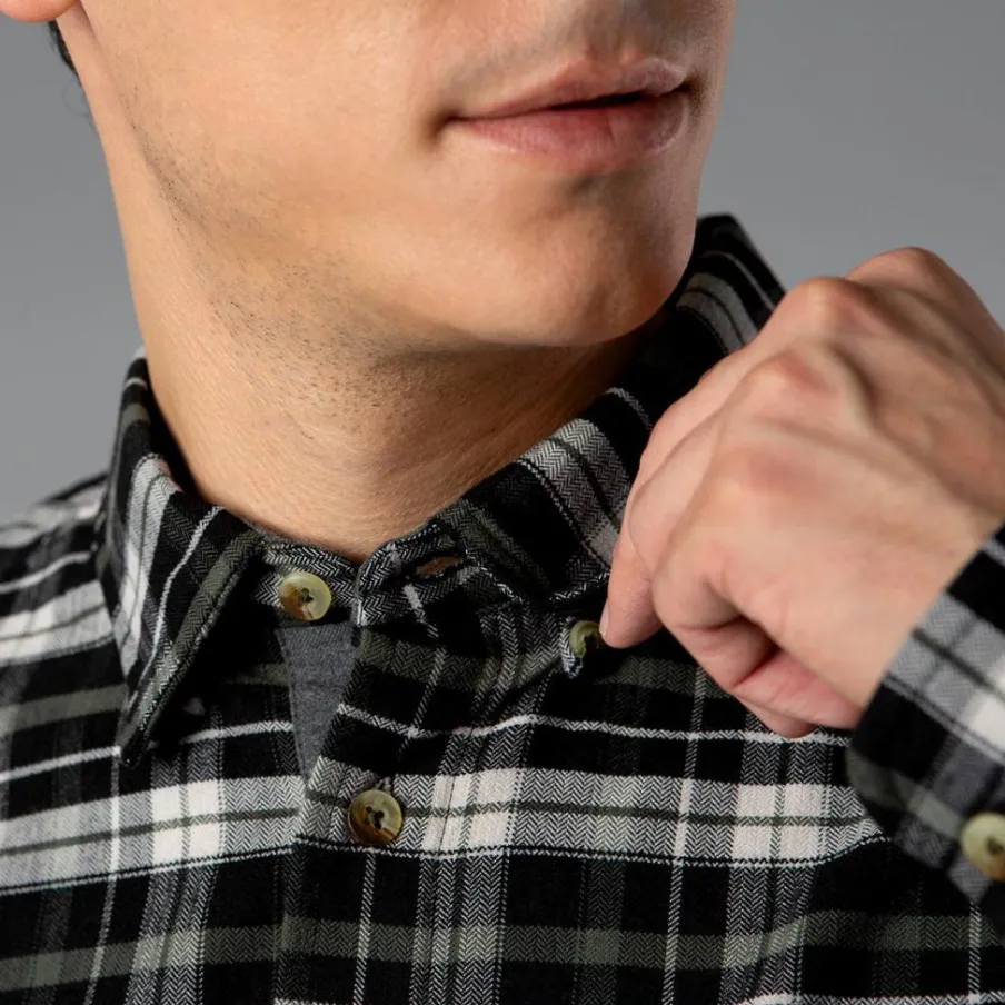 Uomo CMP Camicie^Camicia a manica lunga da uomo in poliestere riciclato