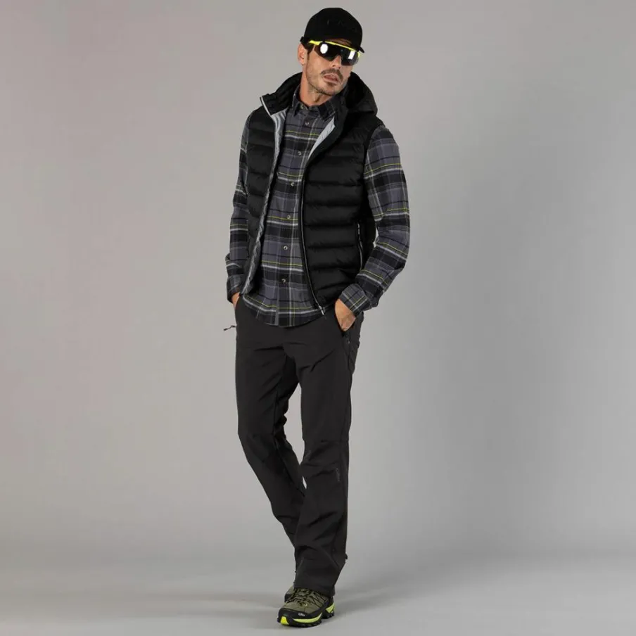 Uomo CMP Camicie^Camicia a manica lunga da uomo in poliestere riciclato