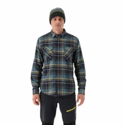 Uomo CMP Camicie^Camicia a manica lunga da uomo in poliestere riciclato