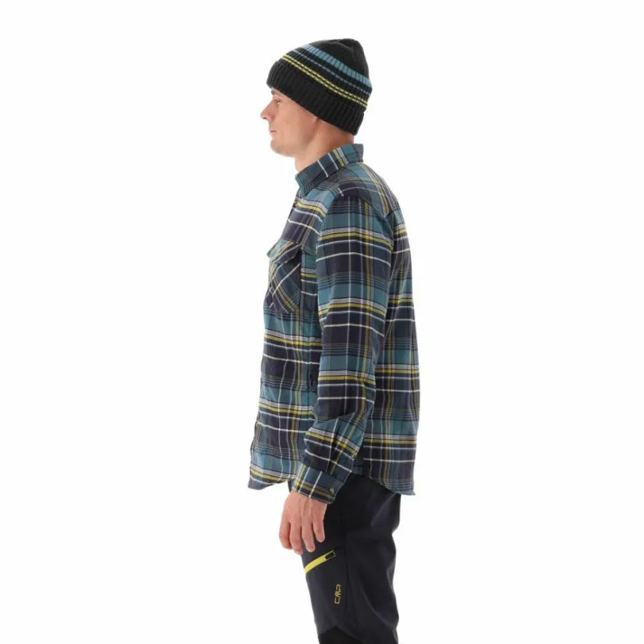 Uomo CMP Camicie^Camicia a manica lunga da uomo in poliestere riciclato