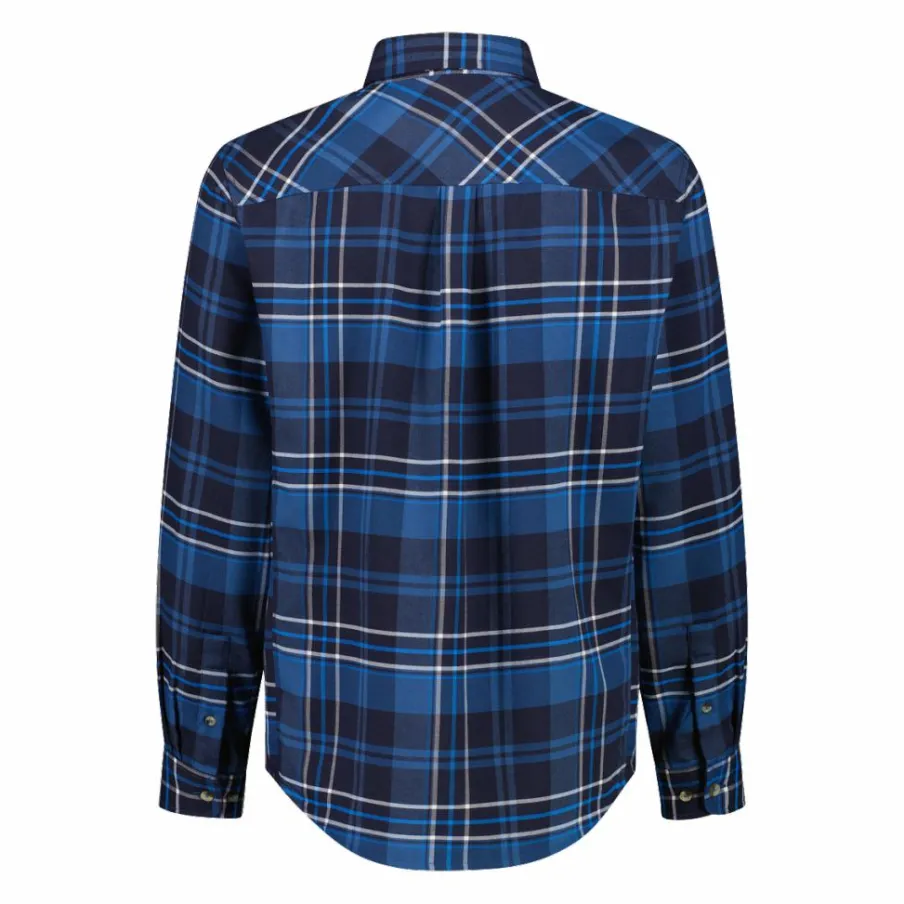 Uomo CMP Camicie^Camicia a manica lunga da uomo in poliestere riciclato