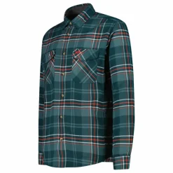 Uomo CMP Camicie^Camicia a manica lunga da uomo in poliestere riciclato