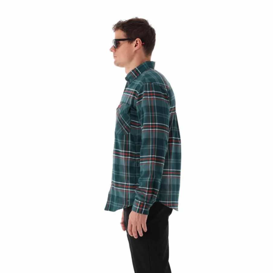 Uomo CMP Camicie^Camicia a manica lunga da uomo in poliestere riciclato