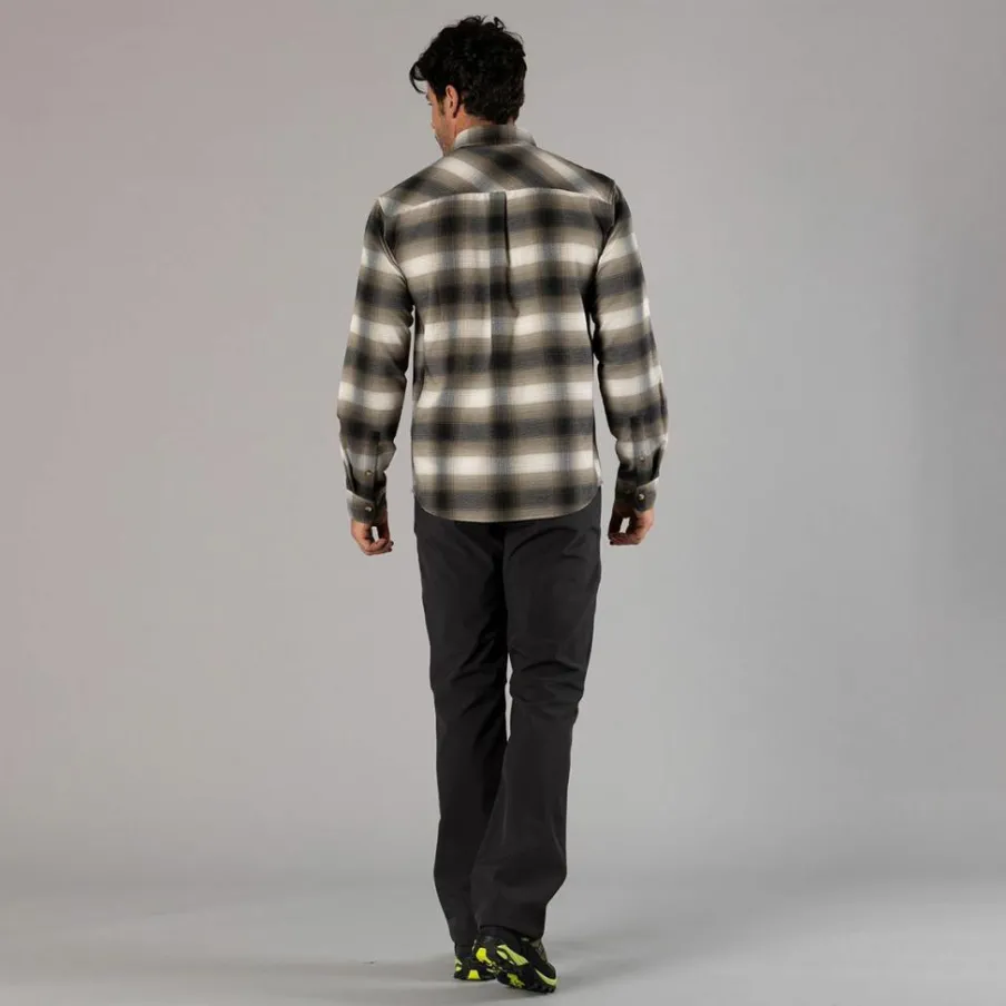 Uomo CMP Camicie^Camicia a manica lunga da uomo in poliestere riciclato