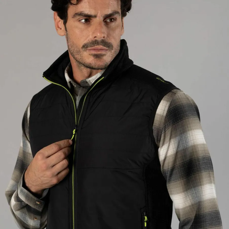 Uomo CMP Camicie^Camicia a manica lunga da uomo in poliestere riciclato