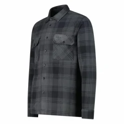 Uomo CMP Camicie^Camicia a manica lunga in pile stampato da uomo