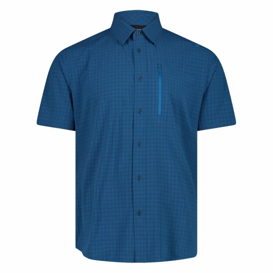 Uomo CMP Camicie^Camicia a maniche corte con taschino da Uomo