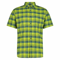 Uomo CMP Camicie^Camicia a maniche corte con fantasia Check da Uomo