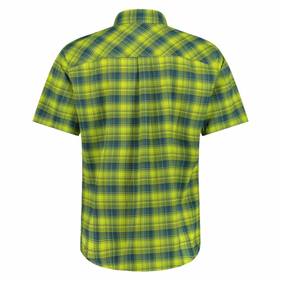 Uomo CMP Camicie^Camicia a maniche corte con fantasia Check da Uomo