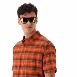 Uomo CMP Camicie^Camicia a maniche corte con fantasia Check da Uomo