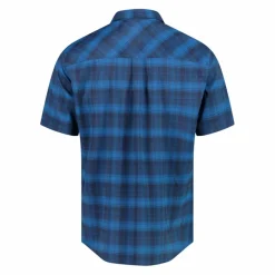 Uomo CMP Camicie^Camicia a maniche corte con fantasia Check da Uomo
