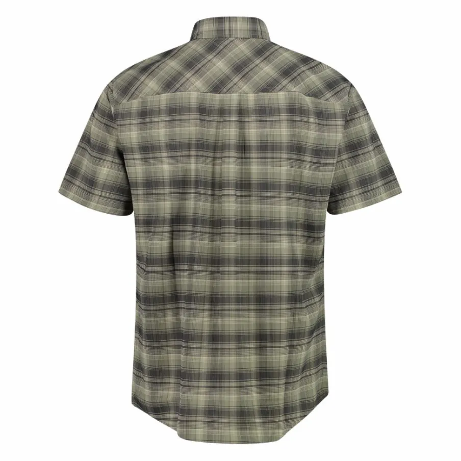 Uomo CMP Camicie^Camicia a maniche corte con fantasia Check da Uomo