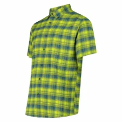 Uomo CMP Camicie^Camicia a maniche corte con fantasia Check da Uomo