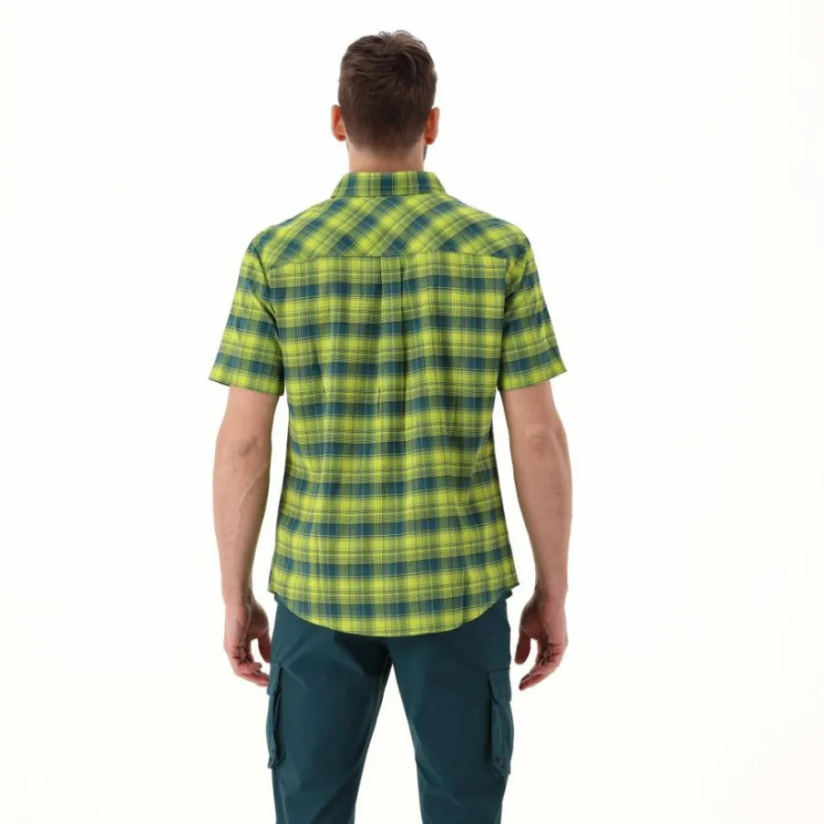 Uomo CMP Camicie^Camicia a maniche corte con fantasia Check da Uomo