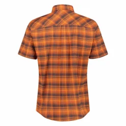 Uomo CMP Camicie^Camicia a maniche corte con fantasia Check da Uomo