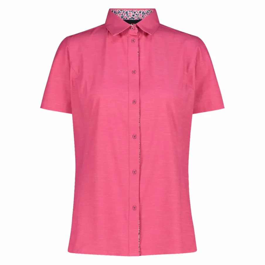 Donna CMP Camicie^Camicia da donna a maniche corte in misto cotone