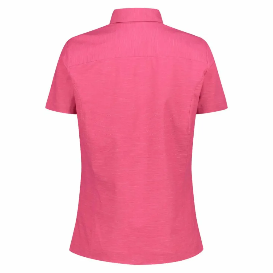 Donna CMP Camicie^Camicia da donna a maniche corte in misto cotone