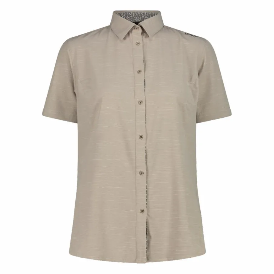 Donna CMP Camicie^Camicia da donna a maniche corte in misto cotone