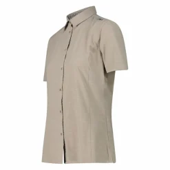 Donna CMP Camicie^Camicia da donna a maniche corte in misto cotone