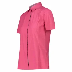 Donna CMP Camicie^Camicia da donna a maniche corte in misto cotone