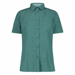 Donna CMP Camicie^Camicia da donna a maniche corte in misto cotone