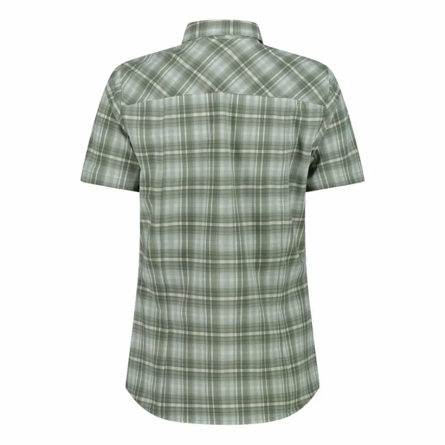 Donna CMP Camicie^Camicia da donna a maniche corte con fantasia a quadri