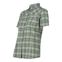 Donna CMP Camicie^Camicia da donna a maniche corte con fantasia a quadri