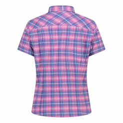 Donna CMP Camicie^Camicia da donna a maniche corte con fantasia a quadri