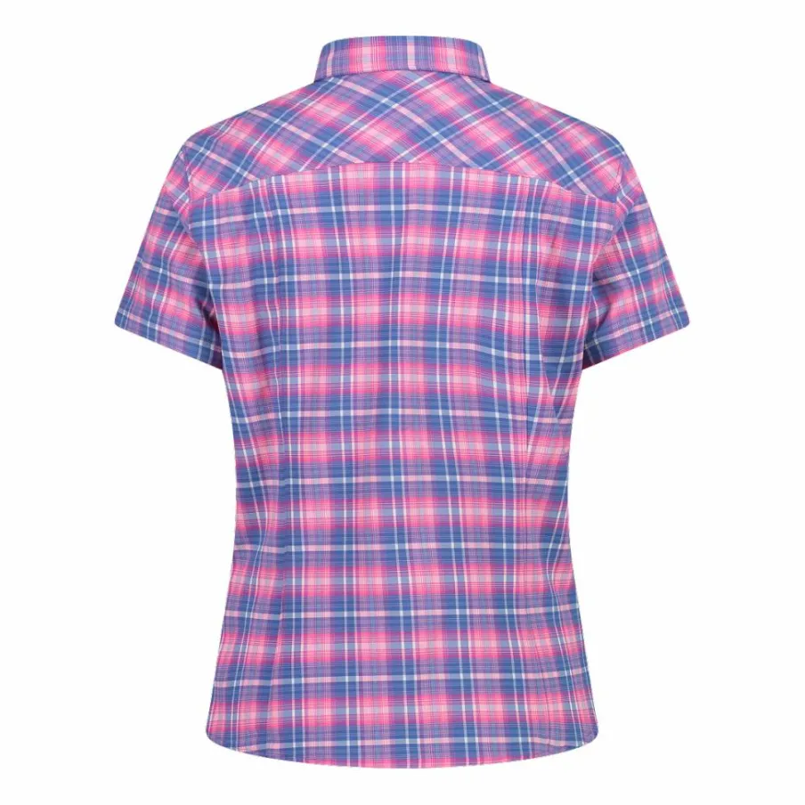Donna CMP Camicie^Camicia da donna a maniche corte con fantasia a quadri