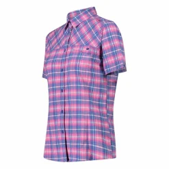 Donna CMP Camicie^Camicia da donna a maniche corte con fantasia a quadri