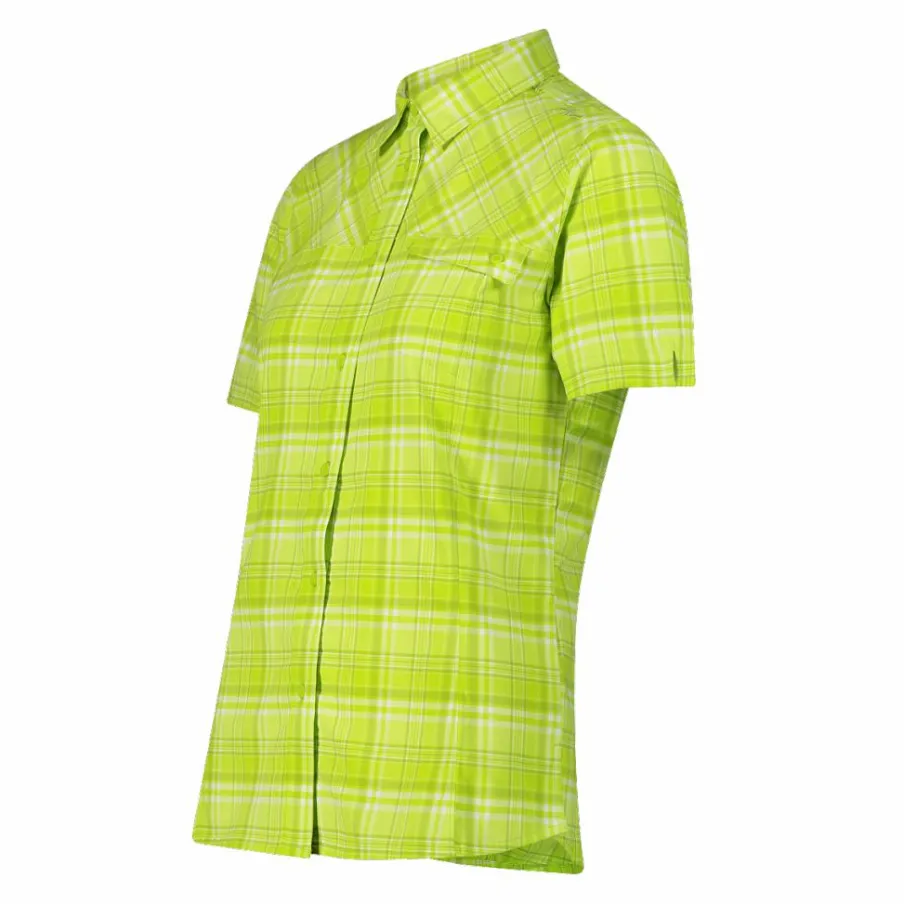 Donna CMP Camicie^Camicia da donna a maniche corte con fantasia a quadri