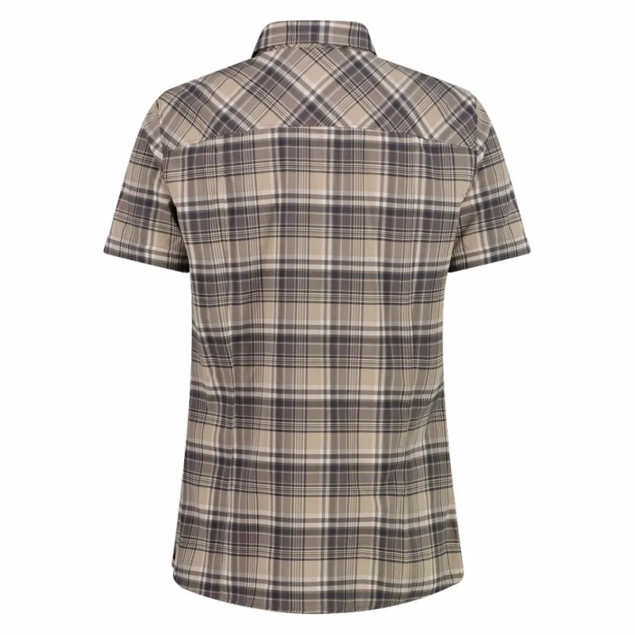 Donna CMP Camicie^Camicia da donna a maniche corte con fantasia a quadri