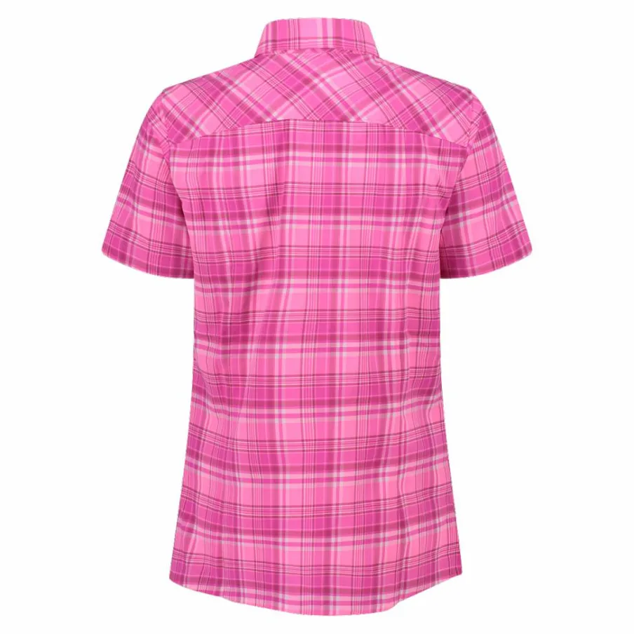 Donna CMP Camicie^Camicia da donna a maniche corte con fantasia a quadri