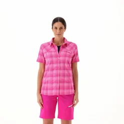 Donna CMP Camicie^Camicia da donna a maniche corte con fantasia a quadri
