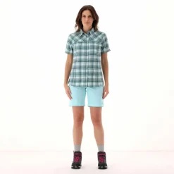 Donna CMP Camicie^Camicia da donna a maniche corte con fantasia a quadri