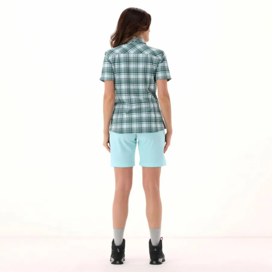 Donna CMP Camicie^Camicia da donna a maniche corte con fantasia a quadri