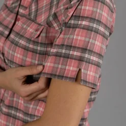 Donna CMP Camicie^Camicia da donna a maniche corte con fantasia a quadri