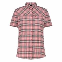 Donna CMP Camicie^Camicia da donna a maniche corte con fantasia a quadri