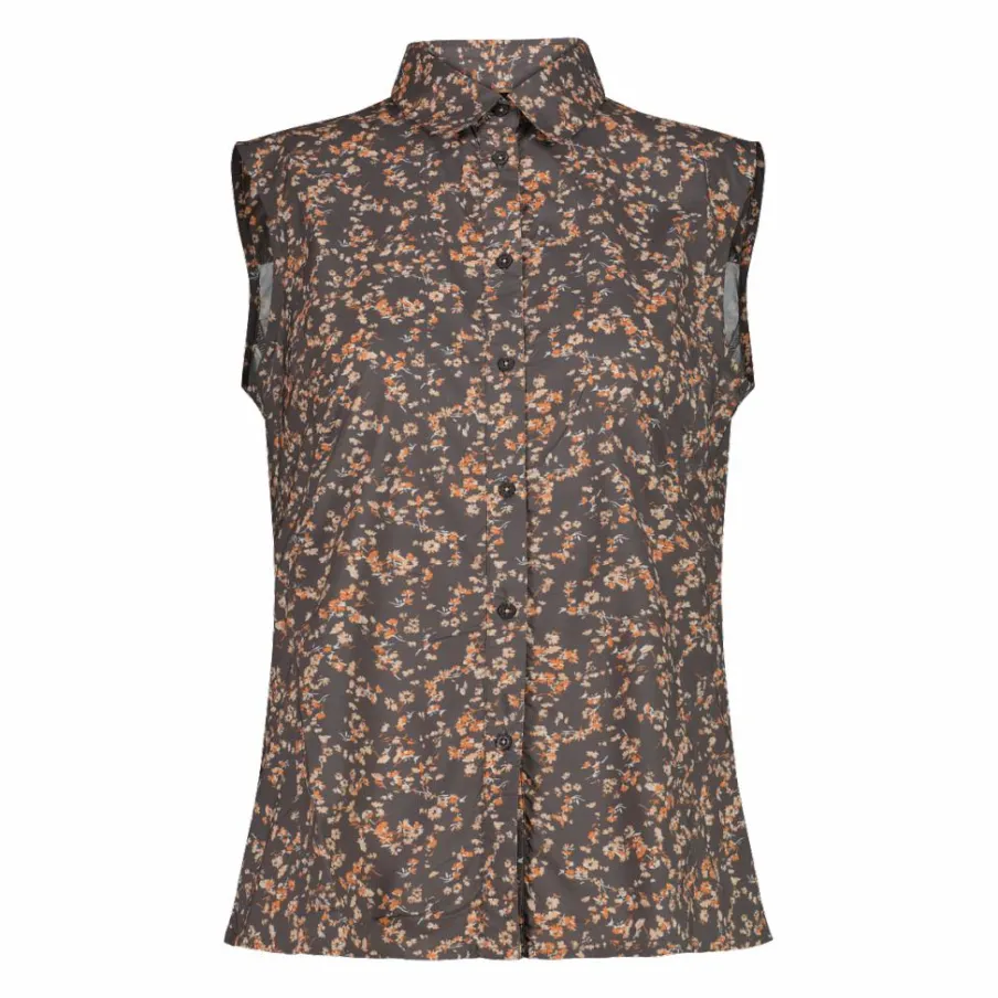 Donna CMP Camicie^Camicia da donna senza maniche con fantasia floreale