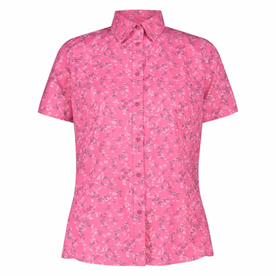 Donna CMP Camicie^Camicia fantasia check maniche corte da donna