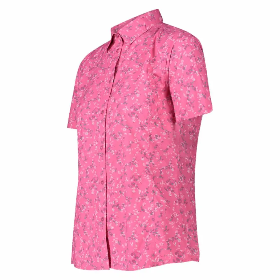 Donna CMP Camicie^Camicia fantasia check maniche corte da donna