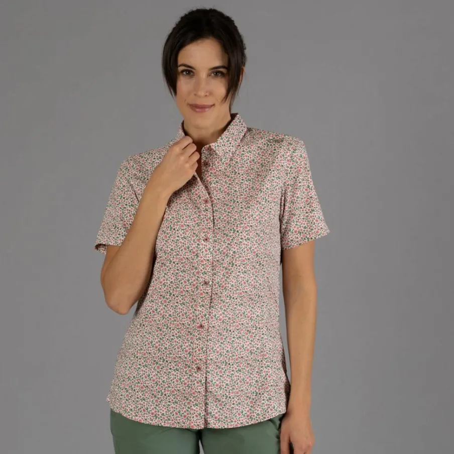 Donna CMP Camicie^Camicia fantasia check maniche corte da donna
