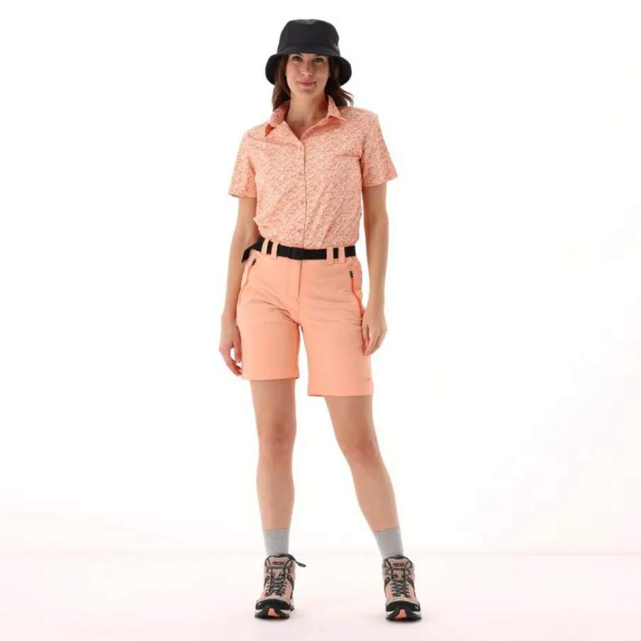 Donna CMP Camicie^Camicia fantasia check maniche corte da donna